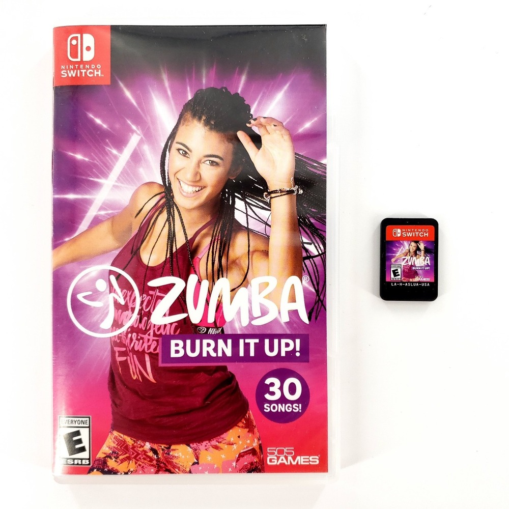 Zumba Burn It Up! Nintendo Switch Complete w/ Case Tested & Works